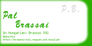 pal brassai business card